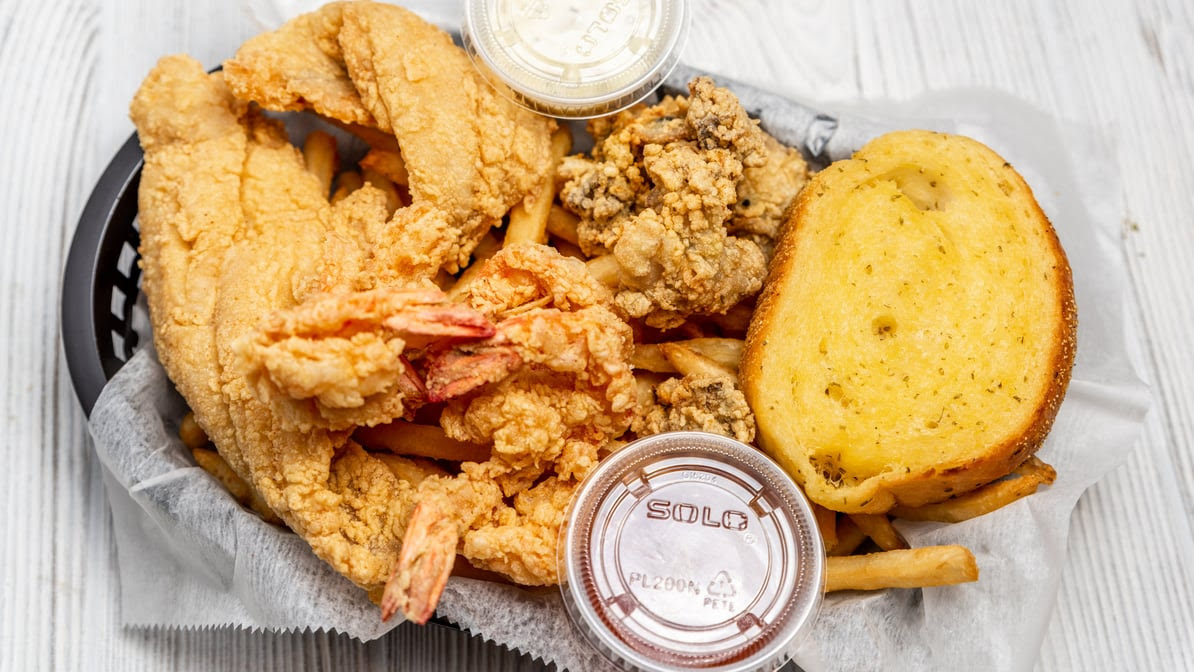 Crawfish and Beignets by null