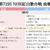 紅白歌合戦2021・タイムテーブル（曲目・曲順一覧）