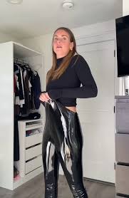 Shiny vinyl pants on girl that sucks and fucks porn tube jpg x Vinyl pants