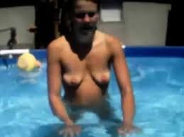 Amateur lovers get naked and have some fun in the pool video at porn lib jpg x Naked in the pool