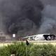 Cease-fire in Libyan airport fight to battle fire
