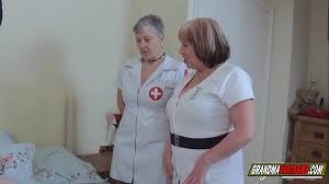 Perv doctor old doctor and his busty milf nurse help their patient with her stimulation issues jpg x Old nurse