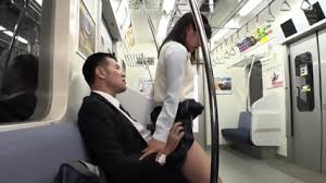 Japanese reporter is gangbanged in public train double speed jpg x Japanese public train