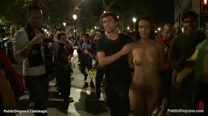 Nude public restraint public humiliation video spanish model bound in front of a busy cafe with her privates on display jpg x Girl humiliated in public
