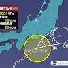 【台風情報】9月24日(土)6時現在、台風15号（タラス）は東海道沖 ...