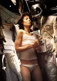 Young sigourney weaver as ellen ripley from the movie alien wearing white tank top and panties jpg x Sigourney weaver