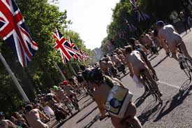 London world naked bike ride 2013|Participants in the World Naked Bike Ride London 2014 cross Westminster  Bridge through crowds of tourists Stock Photo - Alamy