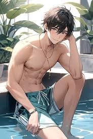 Anime guy with big muscles jpg x Sexy anime men