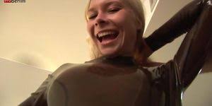 Jasmine black latex catsuit tease strictlyglamourvr porn video jpg x Latex catsuit