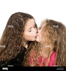 two little girls kissing|Two Little Girls Kissing. Isolated On White Stock Photo, Picture and  Royalty Free Image. Image 35601058.