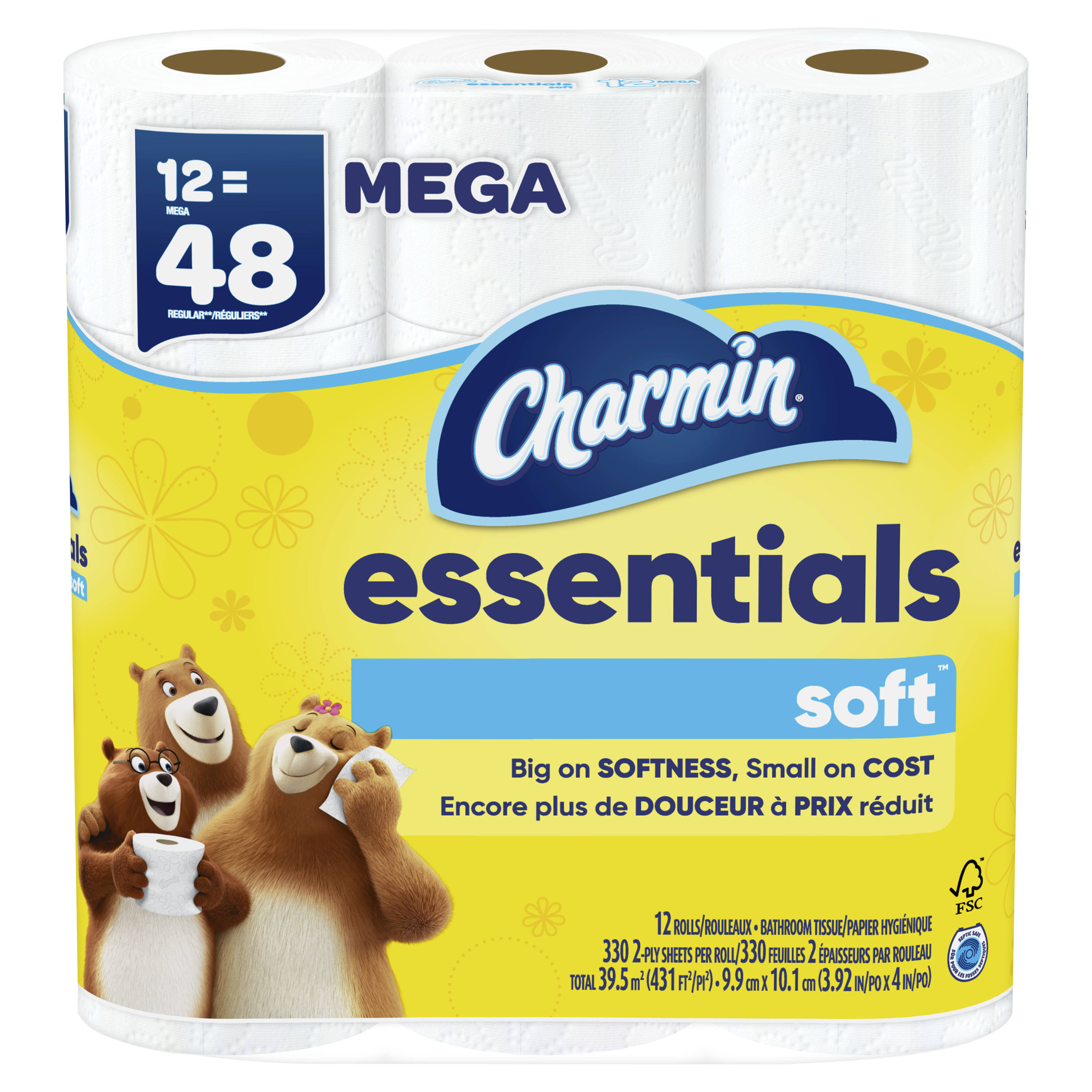 Charmin Ultra Soft Toilet Paper, 9 Mega Rolls 36 Regular Rolls