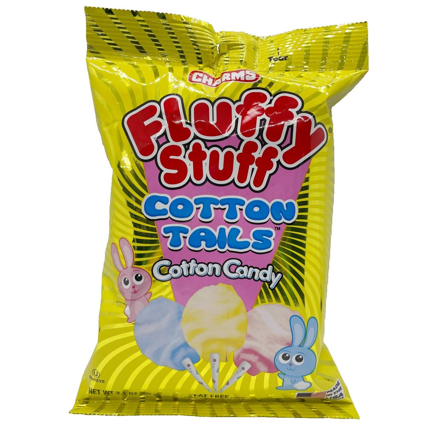 Charms Fluffy Stuff Spider Web Sour Apple Cotton Candy