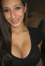 Cute teen poses with cum on her braces jpg x Cute teen braces