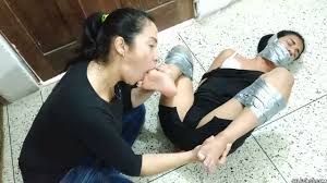 Lesbian tied up and feet worshipped jpg x Lesbian tied up and feet worshipped