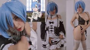 Sexy maid rem sucks and hard fucks first time with subaru to cum in mouth cosplay re zero jpg x Rem cosplay