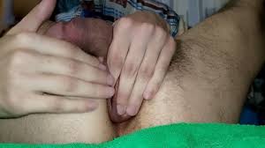 Three balls cock all fit in her ass jpg x Cock and balls in ass