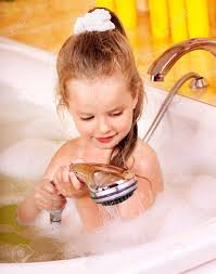 bath child girl|