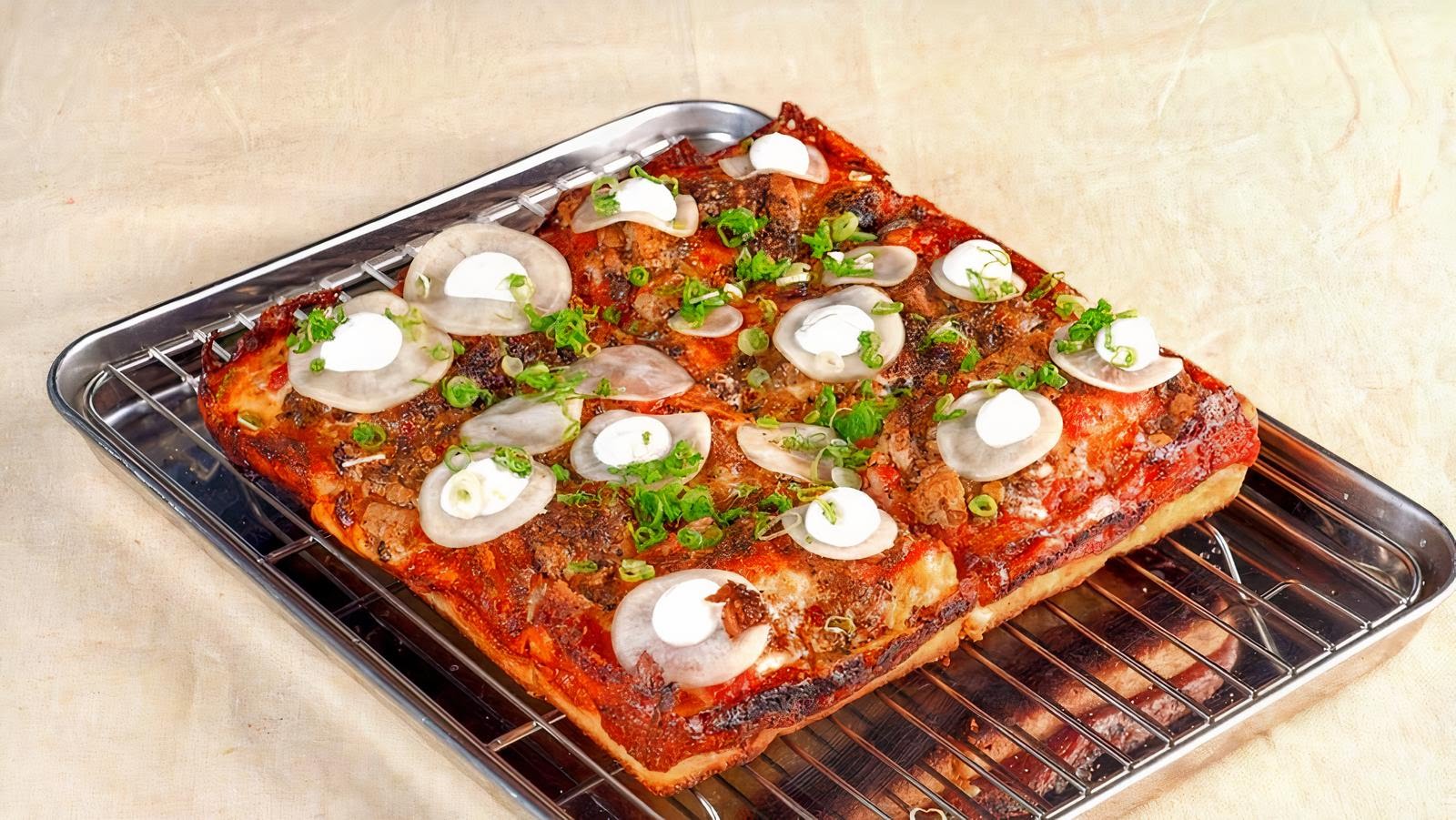 Sunset Squares Pizza by null