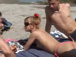 Slut having sex with two guys at the beach jpg x Sluts on the beach