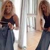 Serena Williams celebrates weight loss milestone with denim skirt ...