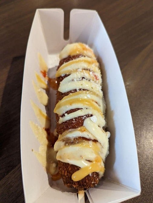Texas Oh K-Dog and Egg toast by null