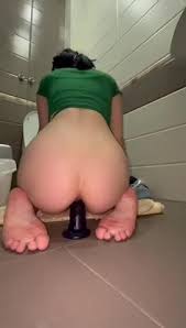 Big ass rides dildo on the edge of a bathtub xhslmmf jpg x Teen bathroom amateur dildo