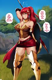 Shonomi blake and pyrrha climax jpg x Rwby pyrrha