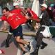 Chilean fans storm media centre at Maracana