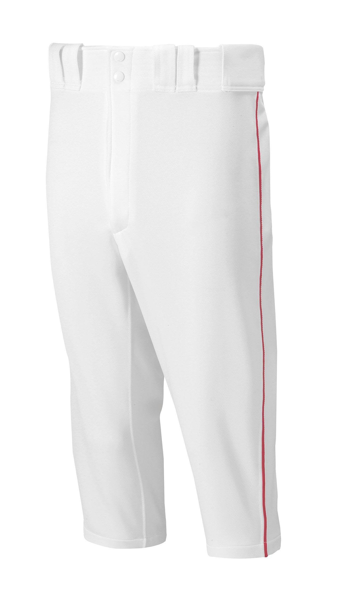 New Mizuno Short Pant Youth Xl Piped Baseball Pants Wht Royal