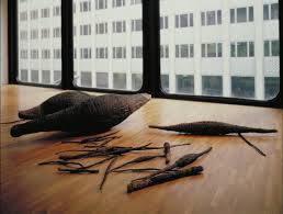 Warsaw Ghetto Wall sculpture by Magdalena Abakanowicz