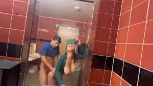 Blonde likes to go all naughty in public bathrooms jpg x Public bathroom