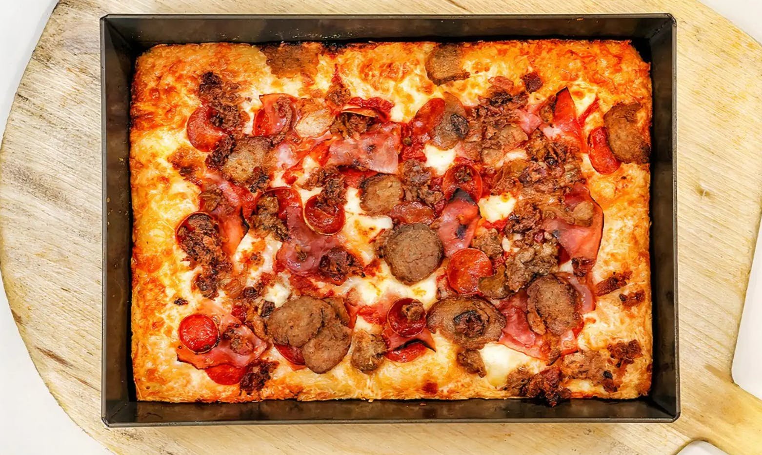 8Mileπ Detroit Style Pizza by null