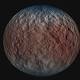 Where is the ice on Ceres? 