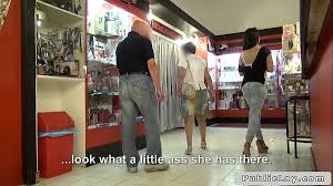 Flashing her ass to the old guy jpg x At store