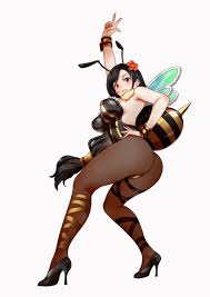 Sexy girl in a bee cosplay costume and striped stockings jpg x Sexy bee costume