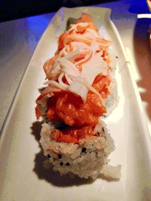 Fat Salmon Sushi by null