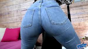 Brunette in tight jeans showing her ass public porn at thisvid tube jpg x Tight ass in jeans