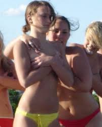 Cute teen girl topless outdoors jpg x Teen girls topless