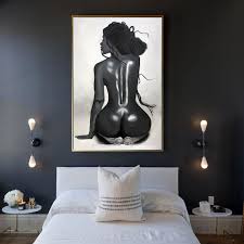 Rear view of sexy nude black woman over white background jpg x Sexy black woman naked