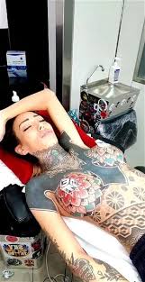 Eat me tattoos piercings platinum blonde yoga pants strip tease pierced pussy jpg x Tattoos piercings