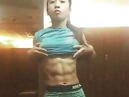 Super fit girl with abs jpg x Girl abs