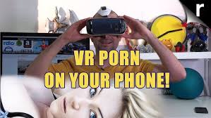 Edgar using a headset to watch porn from naughty america jpg x Vr for phone