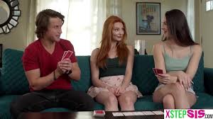 Petite stepsister plays strip bet during game and fucks brother jpg x Sister strips for step brother