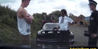 Ebony cop threesome jpg x Ebony cop threesome