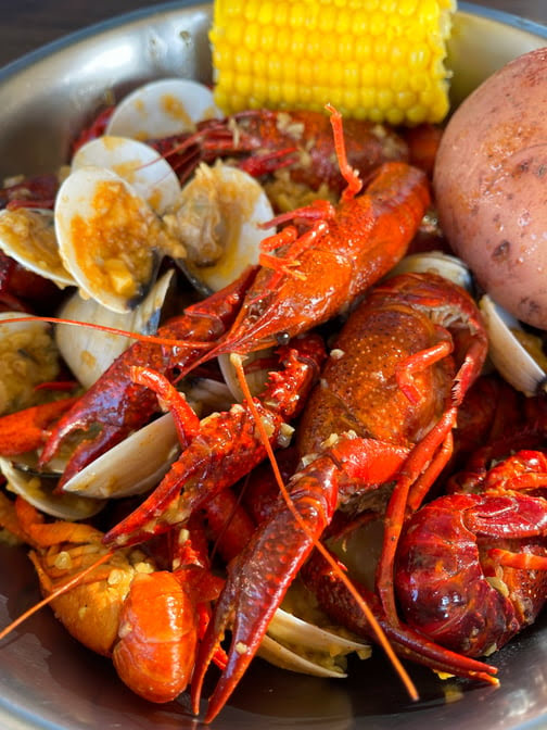 Crawfish and Beignets by null