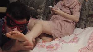 Handsome hubby massages and worships his hot wife feet in homemade fetish scene feet jpg x Wife feet