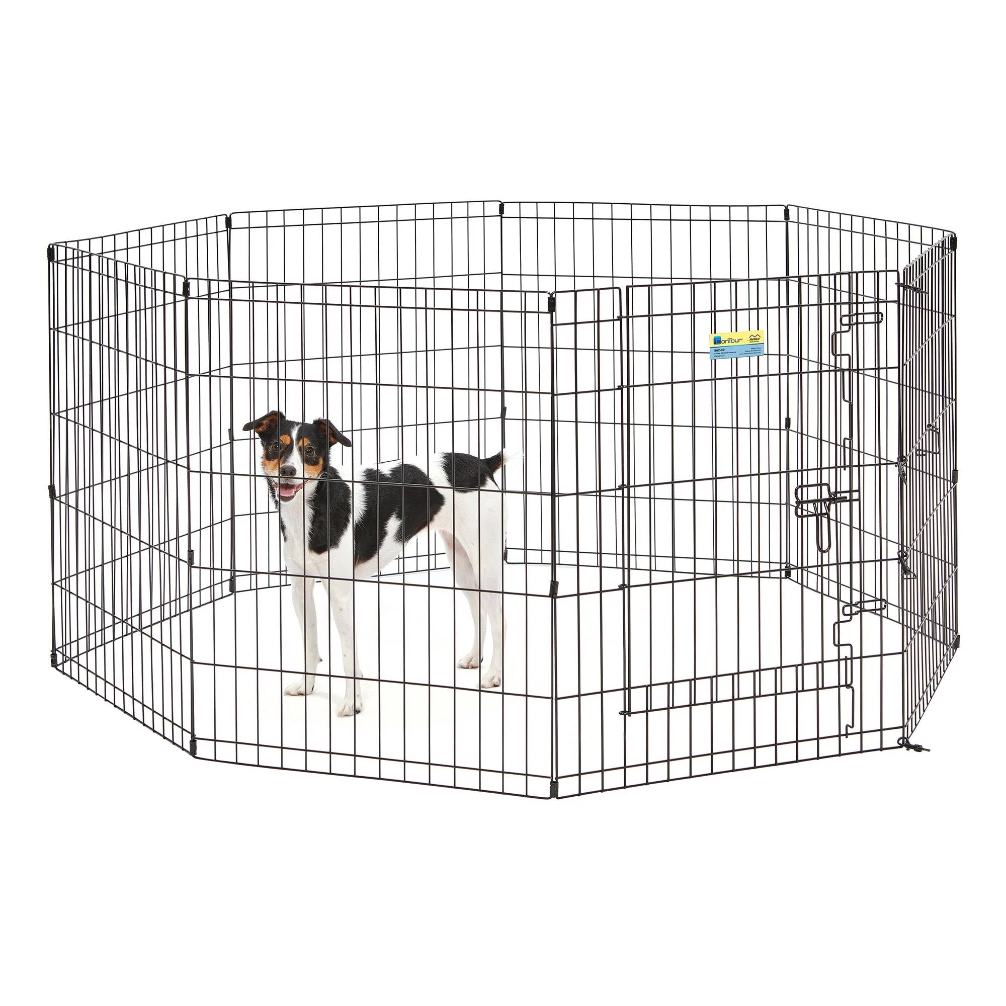 Midwest Container Contour Exercise Pen with Door Black 30in