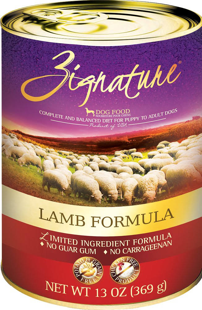 Zignature Limited Ingredient Grain Free Canned Dog Food, Lamb / 13 oz Case of 12