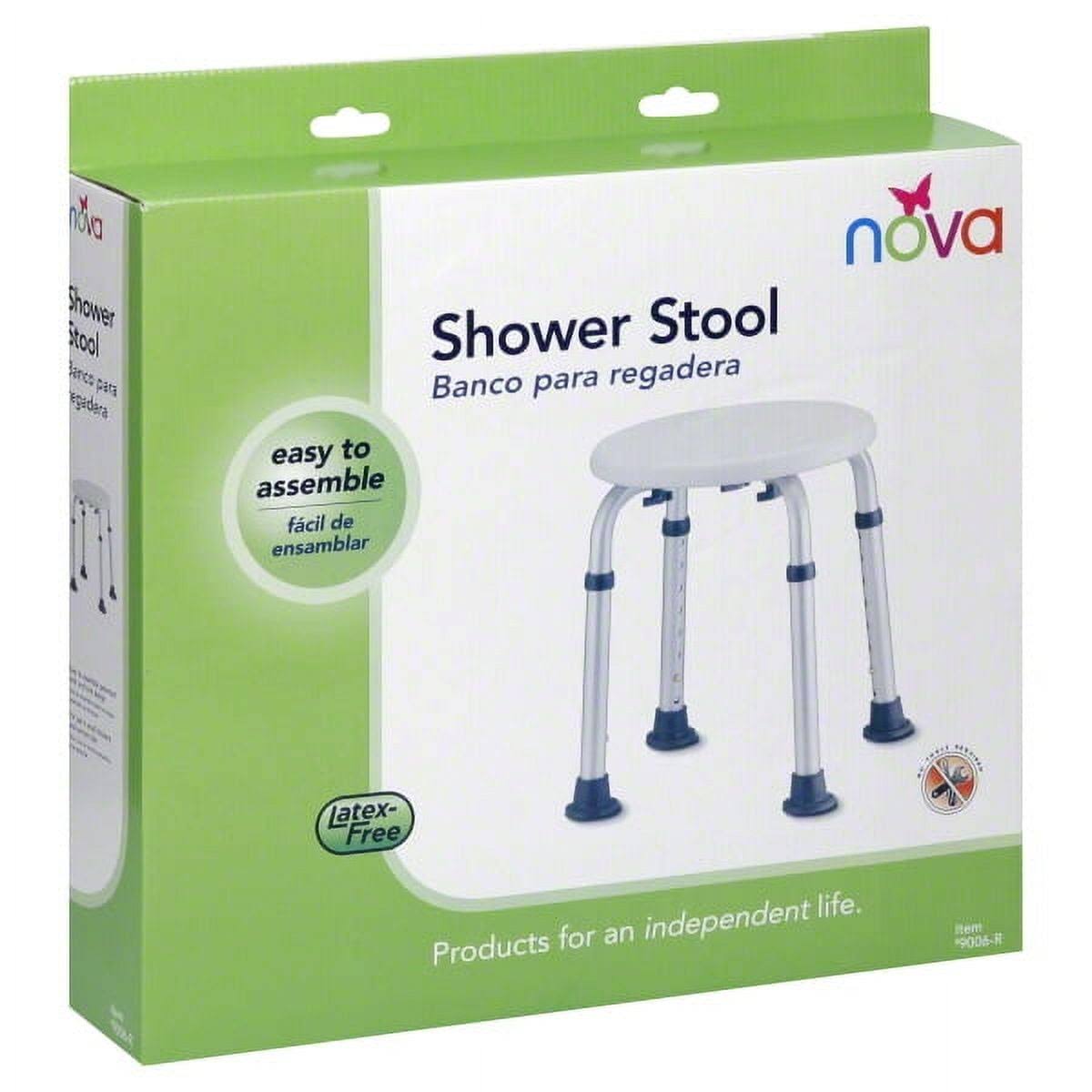 Nova Medical Products Bath Stool - Adjustable, White