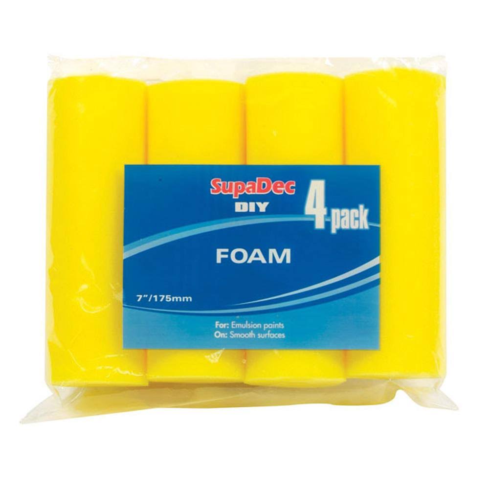 SupaDec Foam Roller Refills, 7 in /175mm, 4 Pack